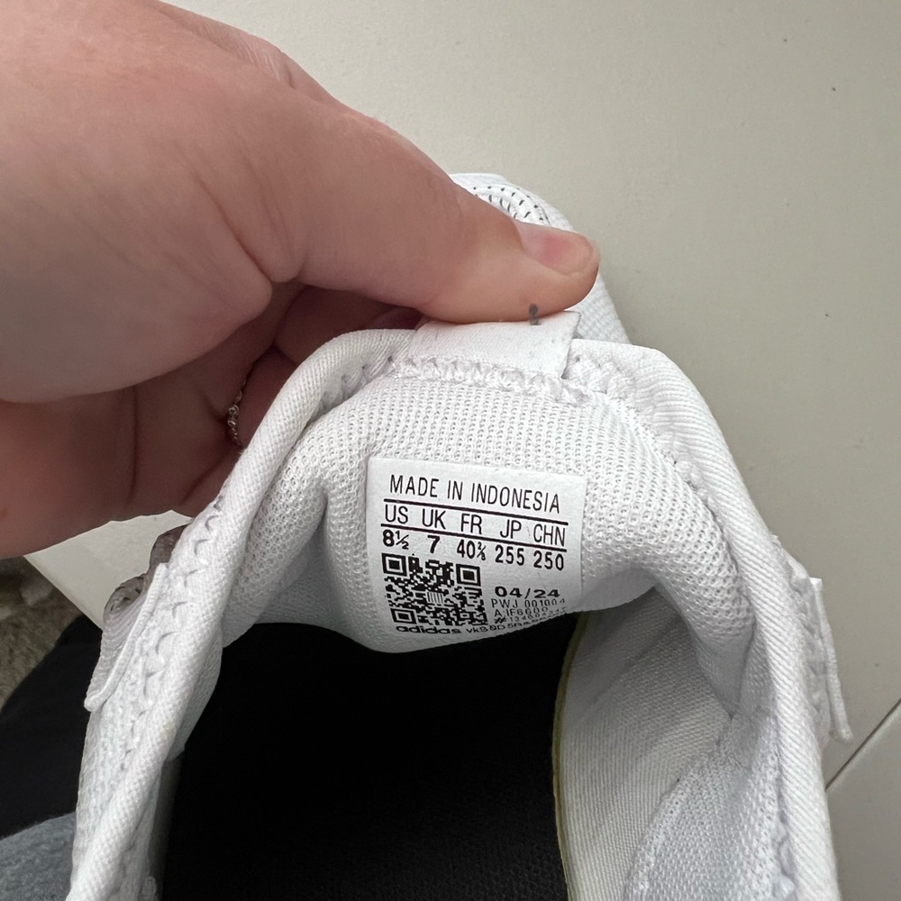 Adidas Women's All-White Athletic Shoes - Picture 2 of 3